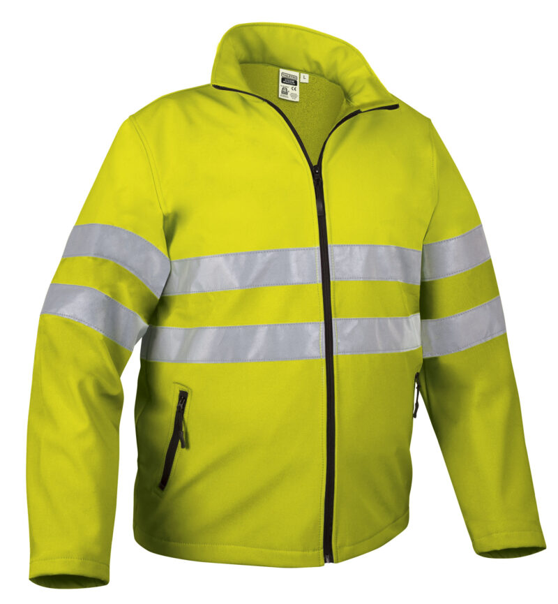 Υψηλής ορατότητας Softshell Jacket STORM - Fluo Κίτρινο
