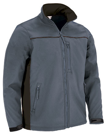 Softshell Jacket THUNDER - Cement Γκρι-Μαύρο
