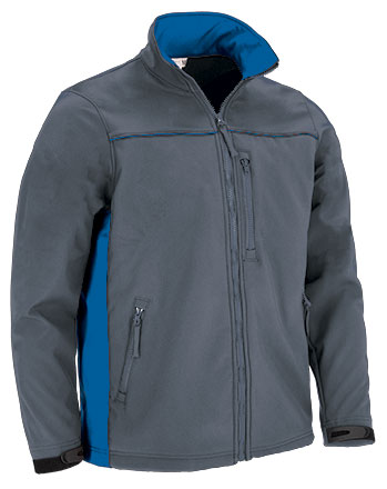 Softshell Jacket THUNDER - Cement Γκρι-Ρουά Μπλε