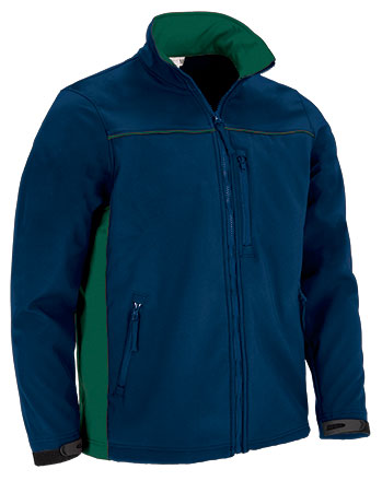 CQVATHUML Softshell Jacket THUNDER - Orion Μπλε σκούρο Μπλε-Μπουκαλί Πράσινο