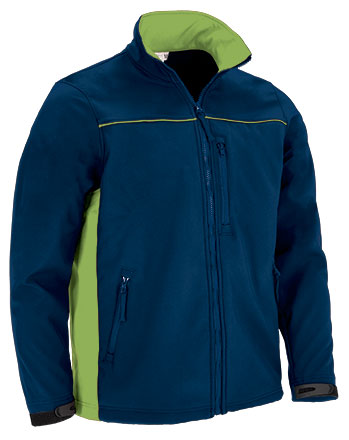 CQVATHUMM Softshell Jacket THUNDER - Orion Μπλε σκούρο Μπλε-Μήλο Πράσινο