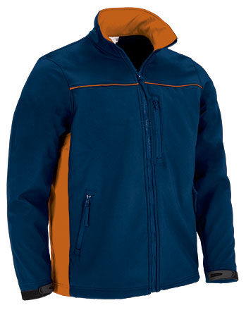 Softshell Jacket THUNDER - Orion Μπλε σκούρο Μπλε-Party Πορτοκαλί