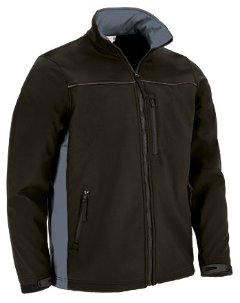 CQVATHUNG Softshell Jacket THUNDER - Μαύρο-Cement Γκρι
