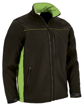 CQVATHUNV Softshell Jacket THUNDER - Μαύρο-Μήλο Πράσινο