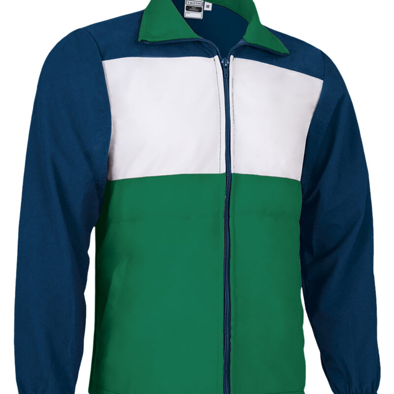 Αθλητικό Jacket VERSUS - Night Μπλε σκούρο Μπλε-Kelly Πράσινο-Λευκό