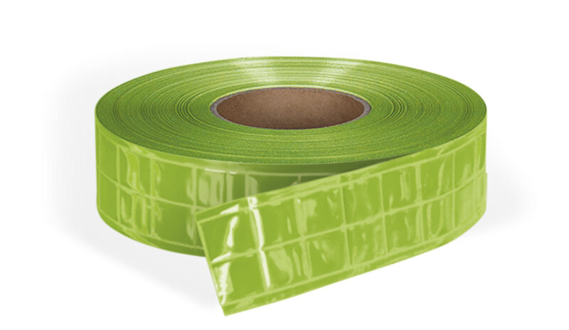 CRVAOSAVD Reflective Tape for Sewing OSAKA - Reflective Fluo Πράσινο