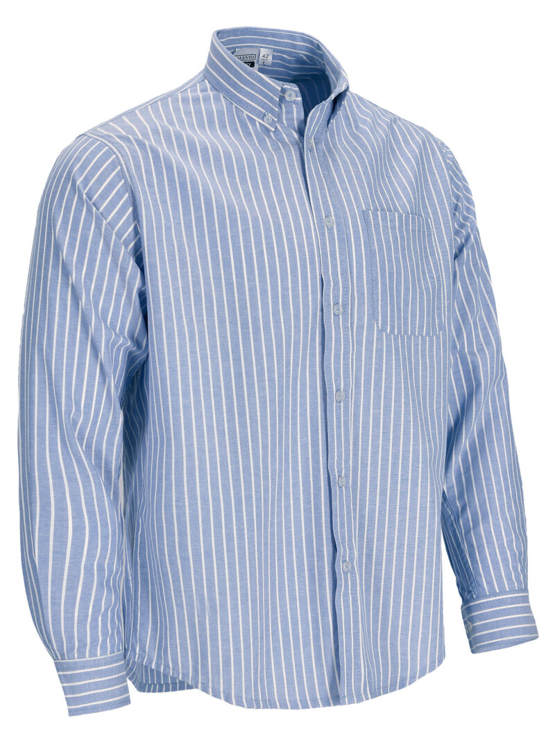 CSVAAGEBC Μακρυμάνικο Striped Shirt AGENCY - Λευκό-Γαλάζιο Μπλε
