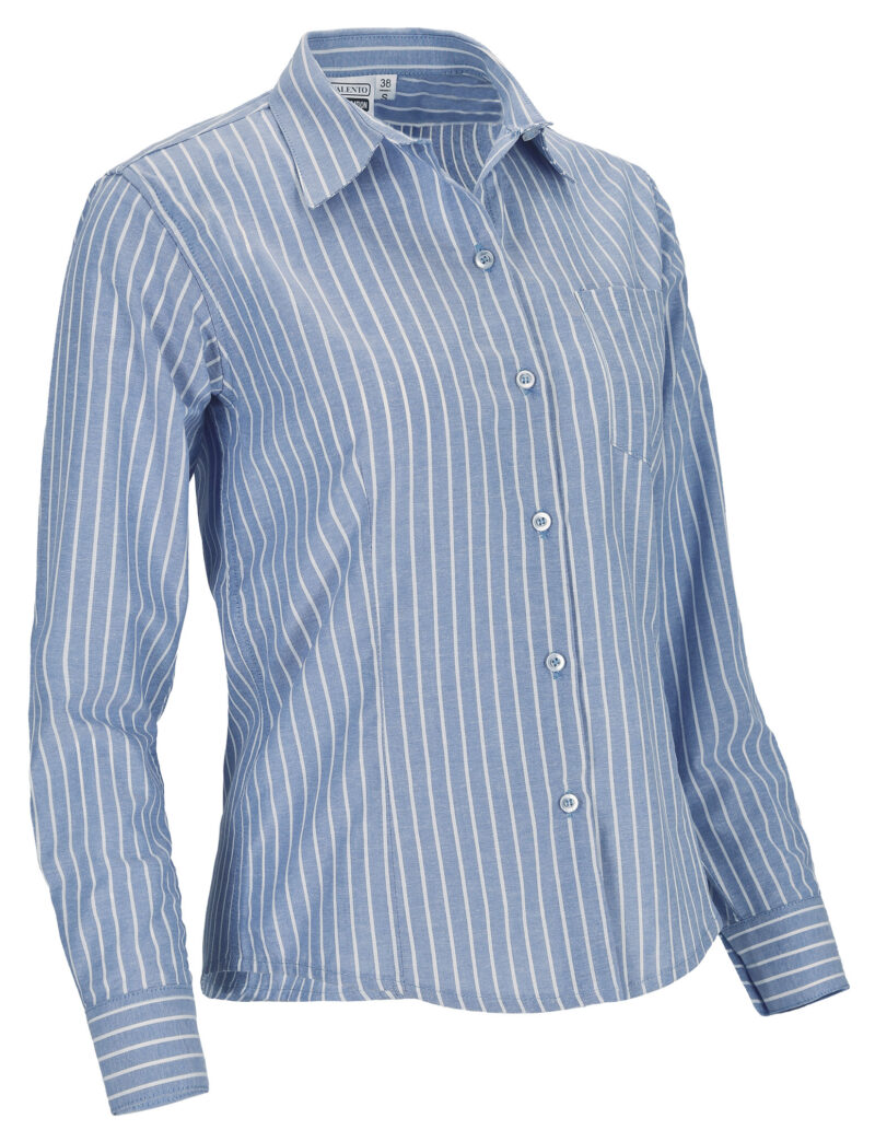 CSVACORBC Γυναικείο L/S Striped Shirt CORPORATION - Λευκό-Γαλάζιο Μπλε