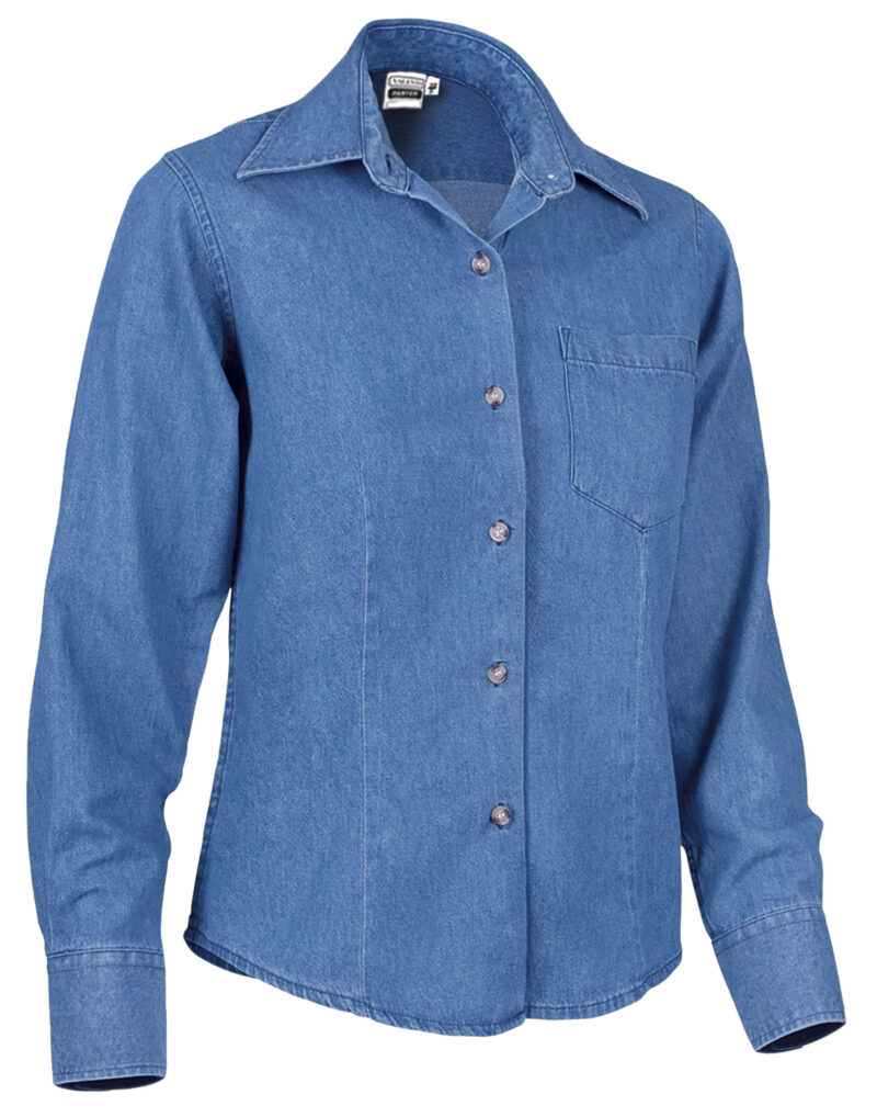 Γυναικείο L/S Shirt PANTER - Denim Μπλε