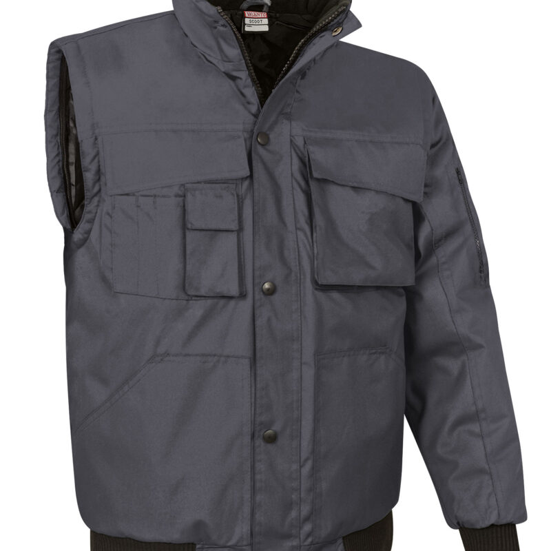 CZVASCOGG Detachable jacket SCOOT - Charcoal Γκρι-Charcoal Γκρι