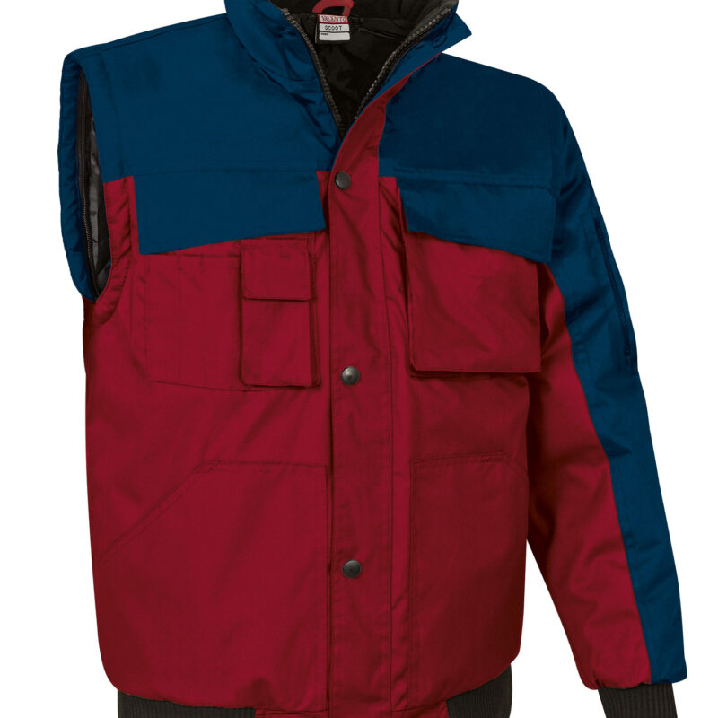 CZVASCOMR Detachable jacket SCOOT - Orion Μπλε σκούρο Μπλε-Lotto Κόκκινο