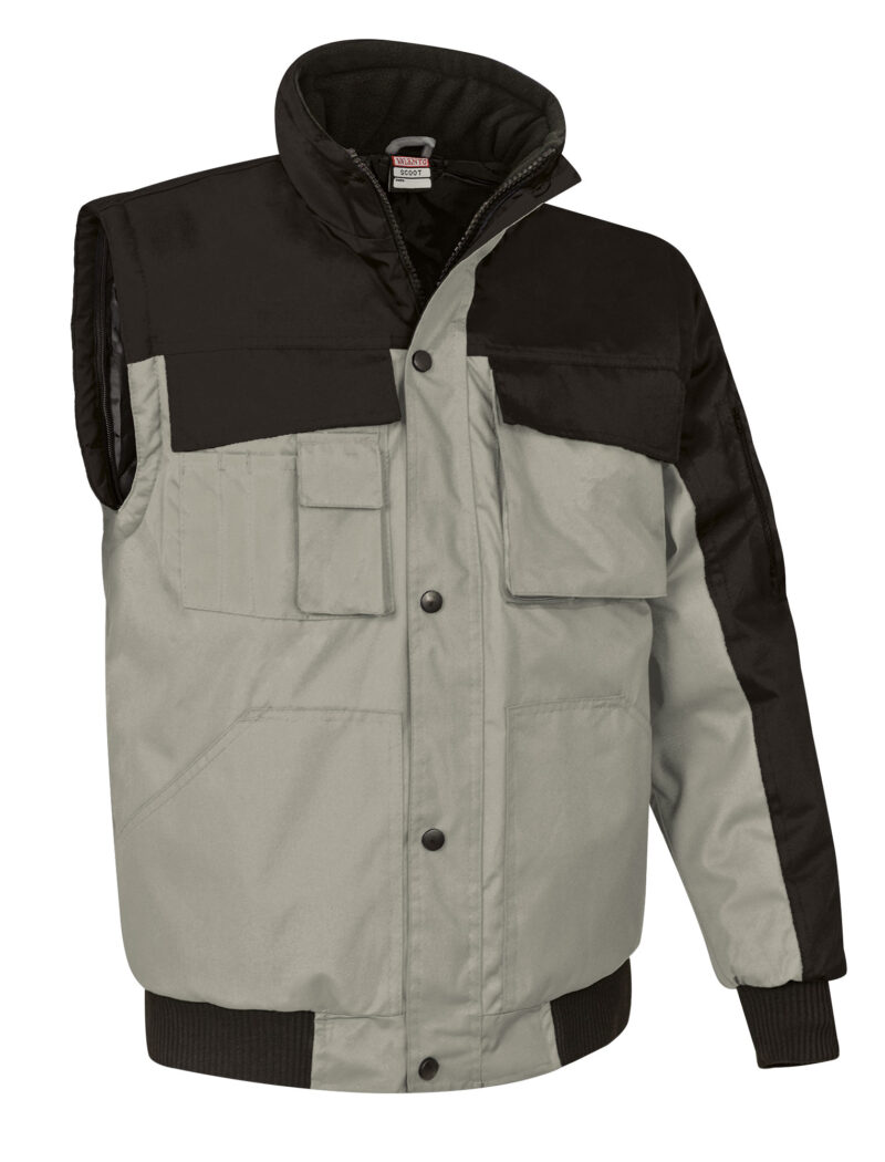 Detachable jacket SCOOT - Μαύρο-Άμμος Μπεζ