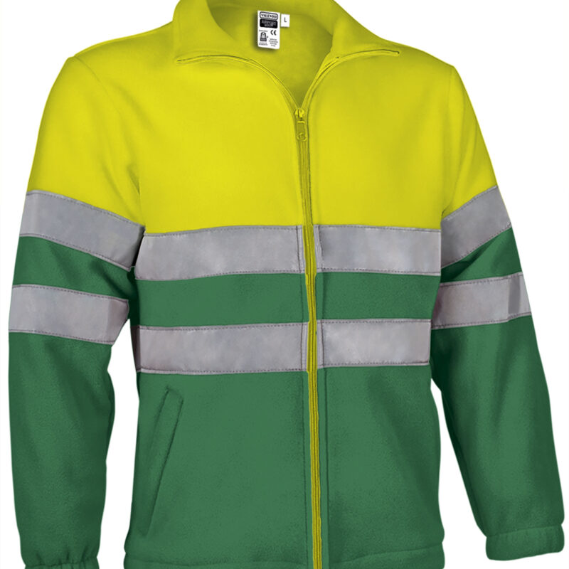 Υψηλής ορατότητας Fleece Jacket AIRPORT - Fluo Κίτρινο-Amazon Πράσινο