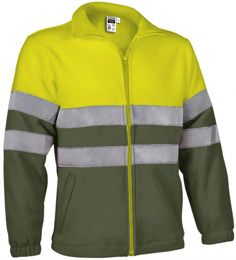 Υψηλής ορατότητας Fleece Jacket AIRPORT - Fluo Κίτρινο-Χακί Πράσινο