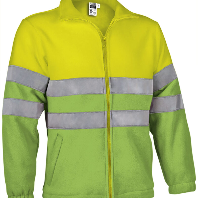 Υψηλής ορατότητας Fleece Jacket AIRPORT - Fluo Κίτρινο-Μήλο Πράσινο