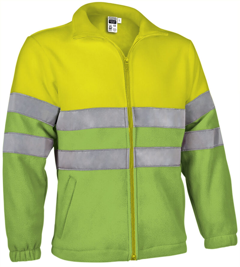 FPVAAIRAP Υψηλής ορατότητας Fleece Jacket AIRPORT - Fluo Κίτρινο-Μήλο Πράσινο