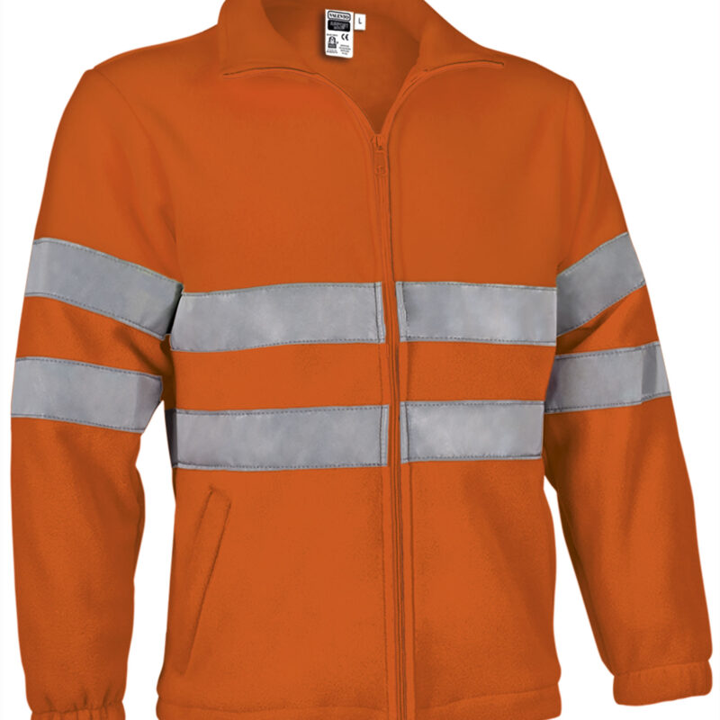 Υψηλής ορατότητας Fleece Jacket AIRPORT - Fluo Πορτοκαλί