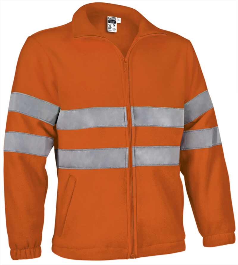 FPVAAIRNF Υψηλής ορατότητας Fleece Jacket AIRPORT - Fluo Πορτοκαλί