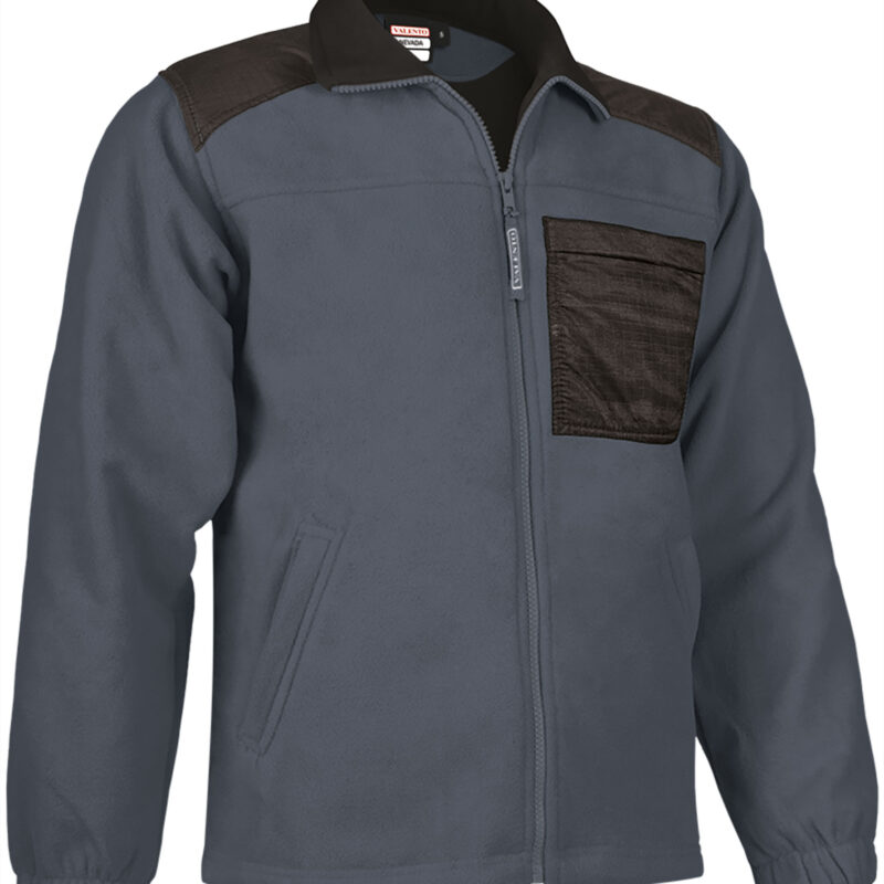 Fleece Jacket NEVADA - Cement Γκρι-Μαύρο