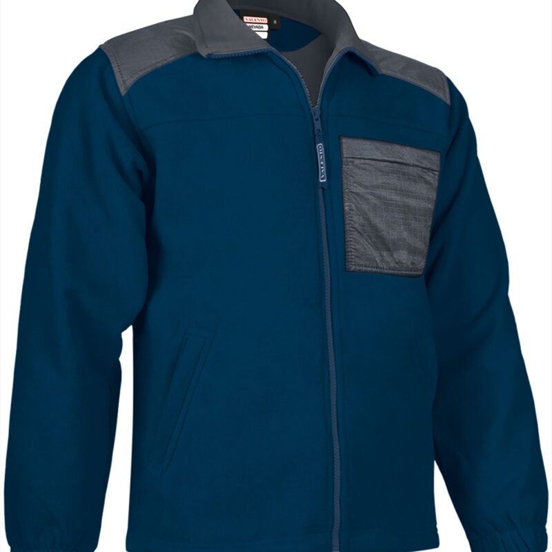 Fleece Jacket NEVADA - Orion Μπλε σκούρο Μπλε-Cement Γκρι