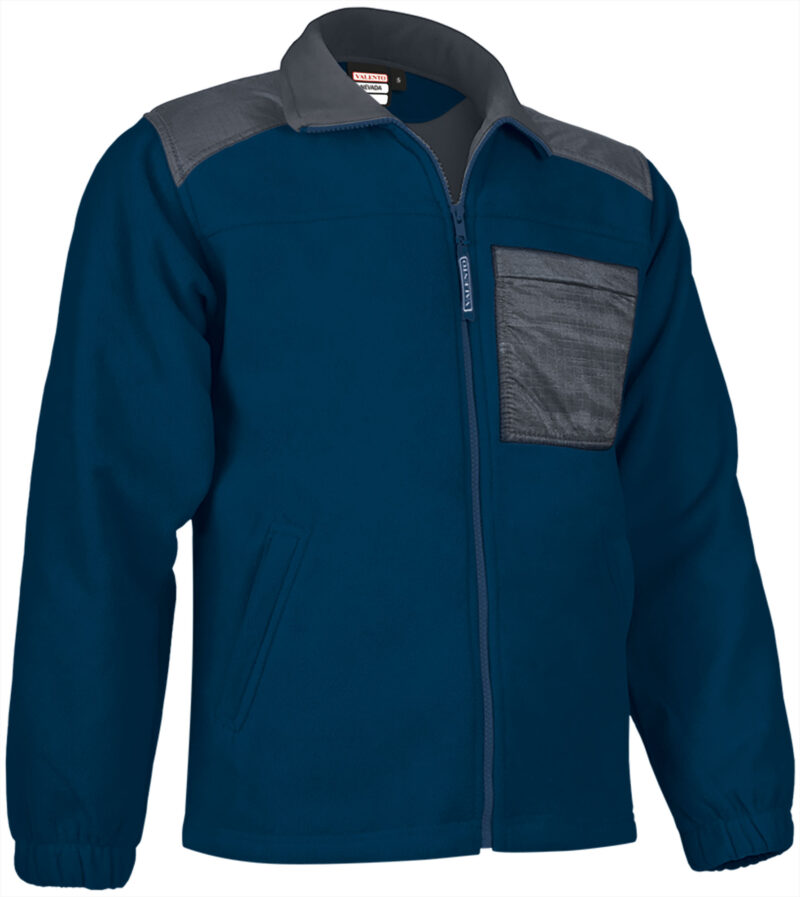 FPVANEVMG Fleece Jacket NEVADA - Orion Μπλε σκούρο Μπλε-Cement Γκρι