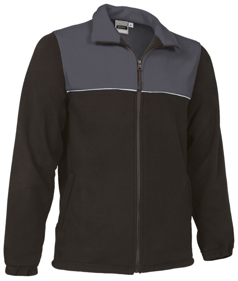 Fleece Jacket PACIFIC - Μαύρο-Charcoal Γκρι-Λευκό