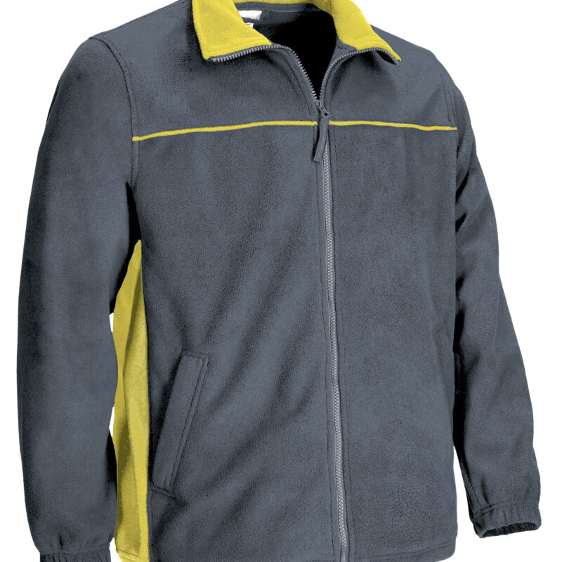 Fleece Jacket THUNDER - Cement Γκρι-Λεμονί Κίτρινο