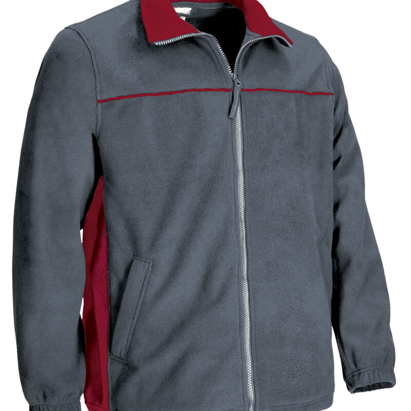 Fleece Jacket THUNDER - Cement Γκρι-Lotto Κόκκινο