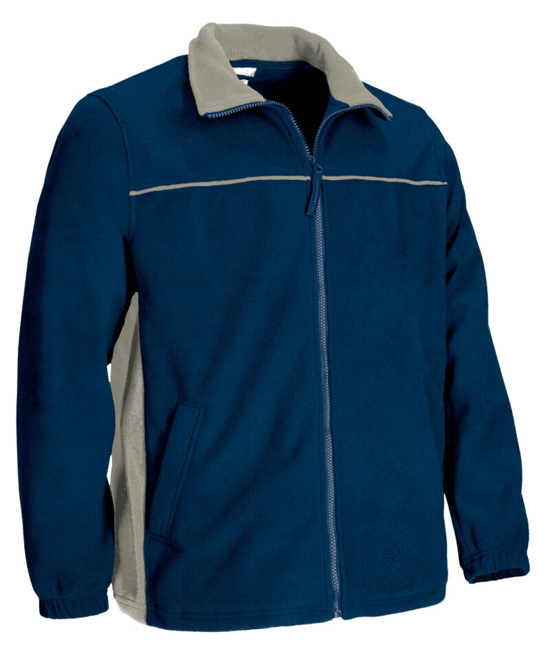 FPVATHUMB Fleece Jacket THUNDER - Orion Μπλε σκούρο Μπλε-Άμμος Μπεζ