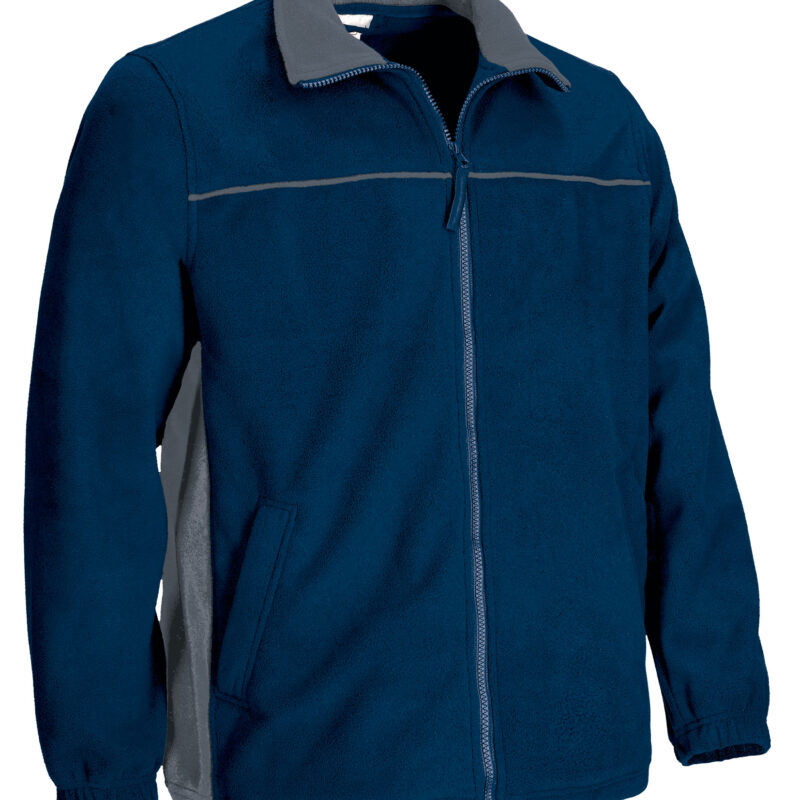 FPVATHUMG Fleece Jacket THUNDER - Orion Μπλε σκούρο Μπλε-Cement Γκρι