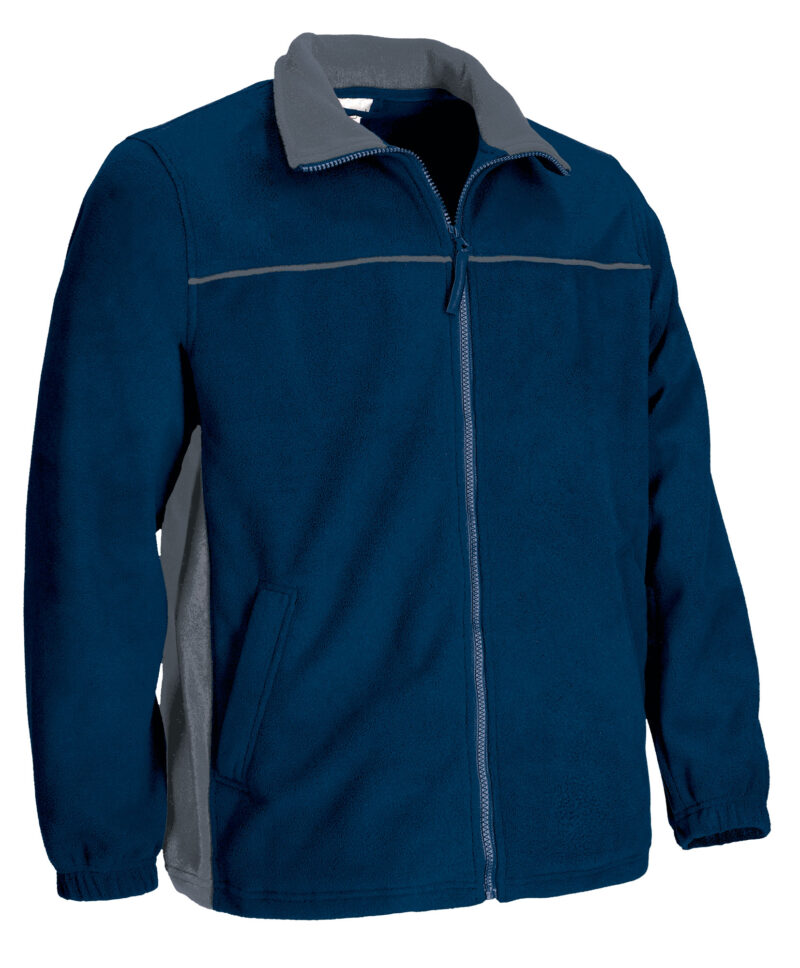 Fleece Jacket THUNDER - Orion Μπλε σκούρο Μπλε-Cement Γκρι