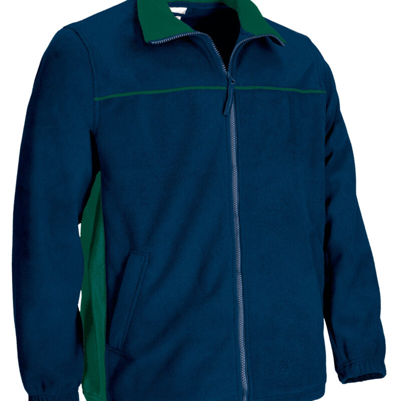 FPVATHUML Fleece Jacket THUNDER - Orion Μπλε σκούρο Μπλε-Μπουκαλί Πράσινο