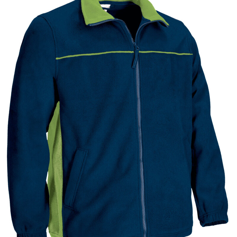 FPVATHUMM Fleece Jacket THUNDER - Orion Μπλε σκούρο Μπλε-Μήλο Πράσινο