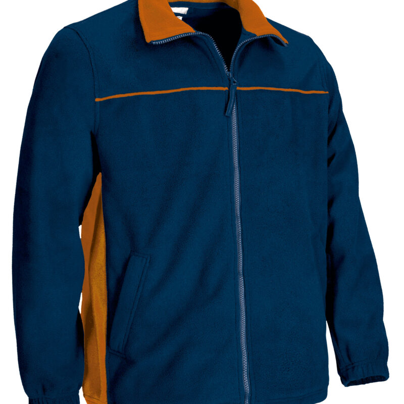 FPVATHUMN Fleece Jacket THUNDER - Orion Μπλε σκούρο Μπλε-Party Πορτοκαλί