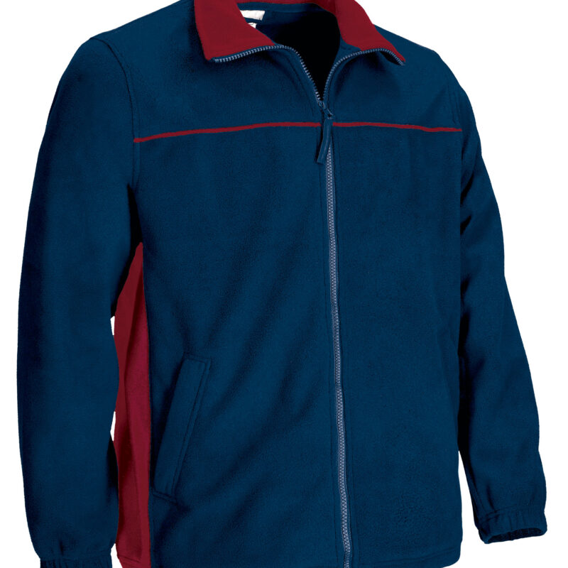 FPVATHUMR Fleece Jacket THUNDER - Orion Μπλε σκούρο Μπλε-Lotto Κόκκινο