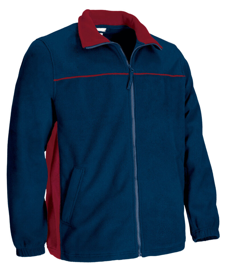 FPVATHUMR Fleece Jacket THUNDER - Orion Μπλε σκούρο Μπλε-Lotto Κόκκινο