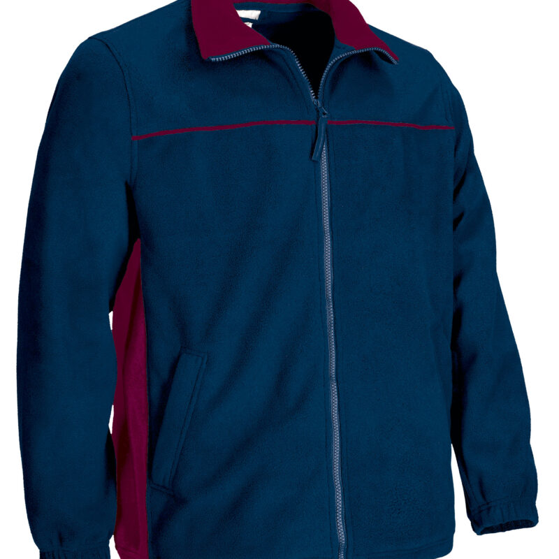 FPVATHUMT Fleece Jacket THUNDER - Orion Μπλε σκούρο Μπλε-Μαόνι Μπορντό