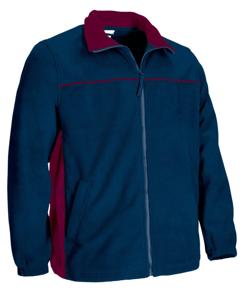 Fleece Jacket THUNDER - Orion Μπλε σκούρο Μπλε-Μαόνι Μπορντό