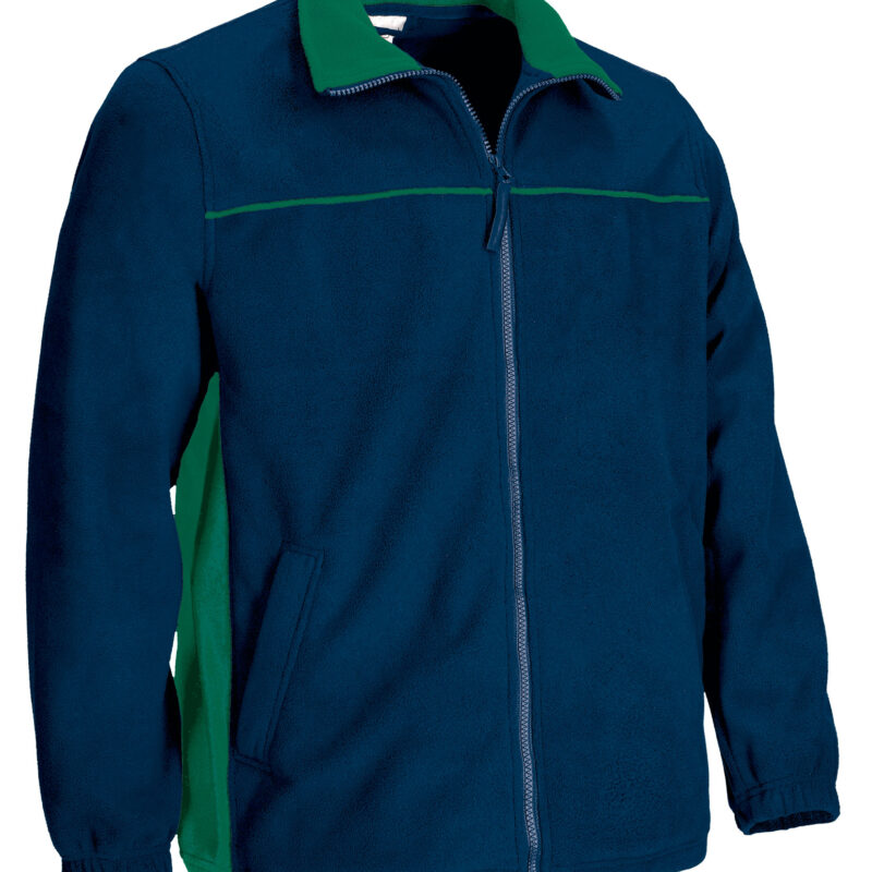 FPVATHUMV Fleece Jacket THUNDER - Orion Μπλε σκούρο Μπλε-Kelly Πράσινο