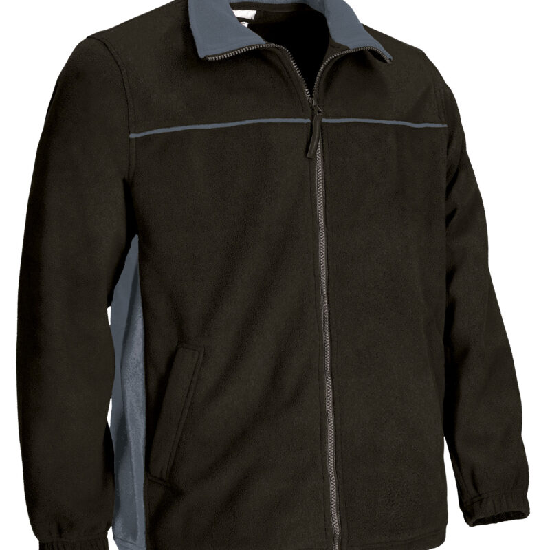 FPVATHUNG Fleece Jacket THUNDER - Μαύρο-Cement Γκρι