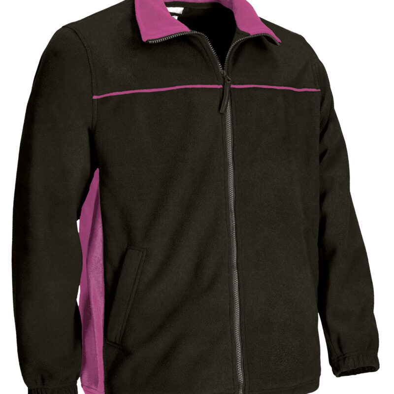 FPVATHUNM Fleece Jacket THUNDER - Μαύρο-Ματζέντα Ροζ