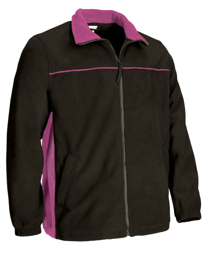 FPVATHUNM Fleece Jacket THUNDER - Μαύρο-Ματζέντα Ροζ