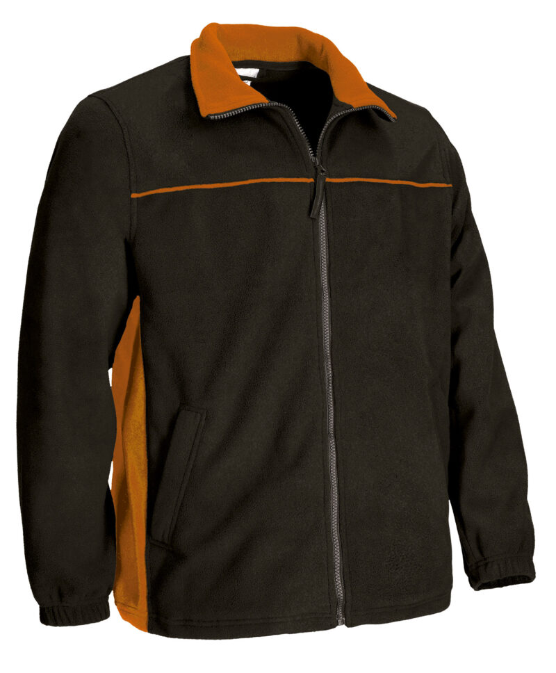FPVATHUNN Fleece Jacket THUNDER - Μαύρο-Party Πορτοκαλί