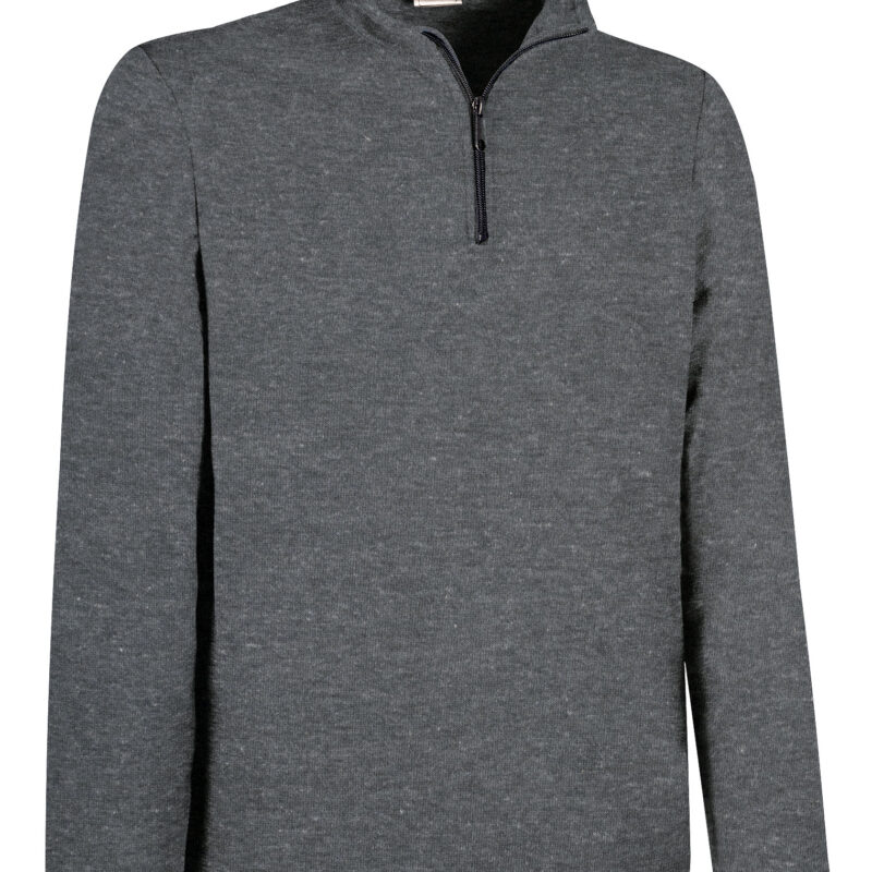 JEVAIDAAT Fleece Sweater IDAHO - Anthracite Μελανζέ