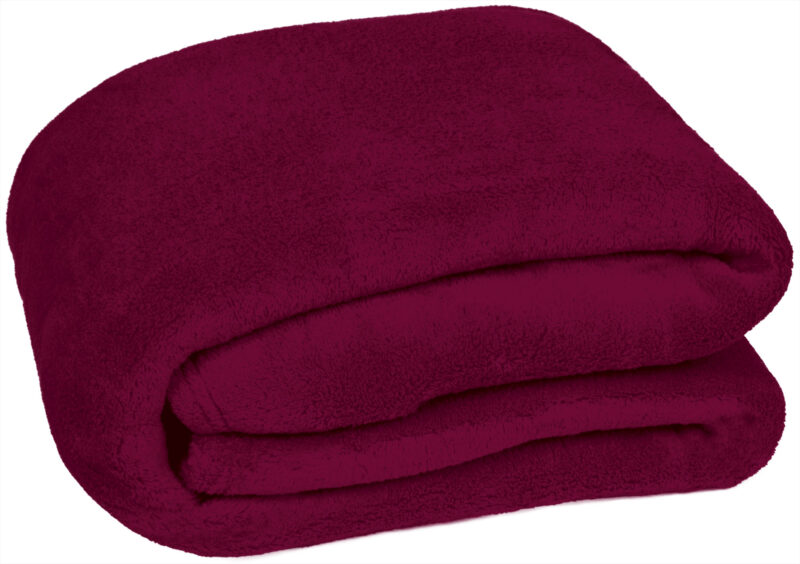 MTVACOUGT Blanket COUCH - Μπορντό μαόνι