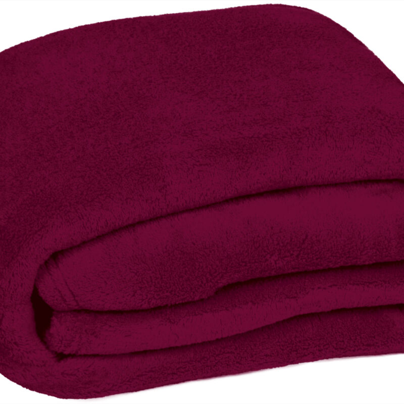 MTVACOUGT Blanket COUCH - Μπορντό μαόνι