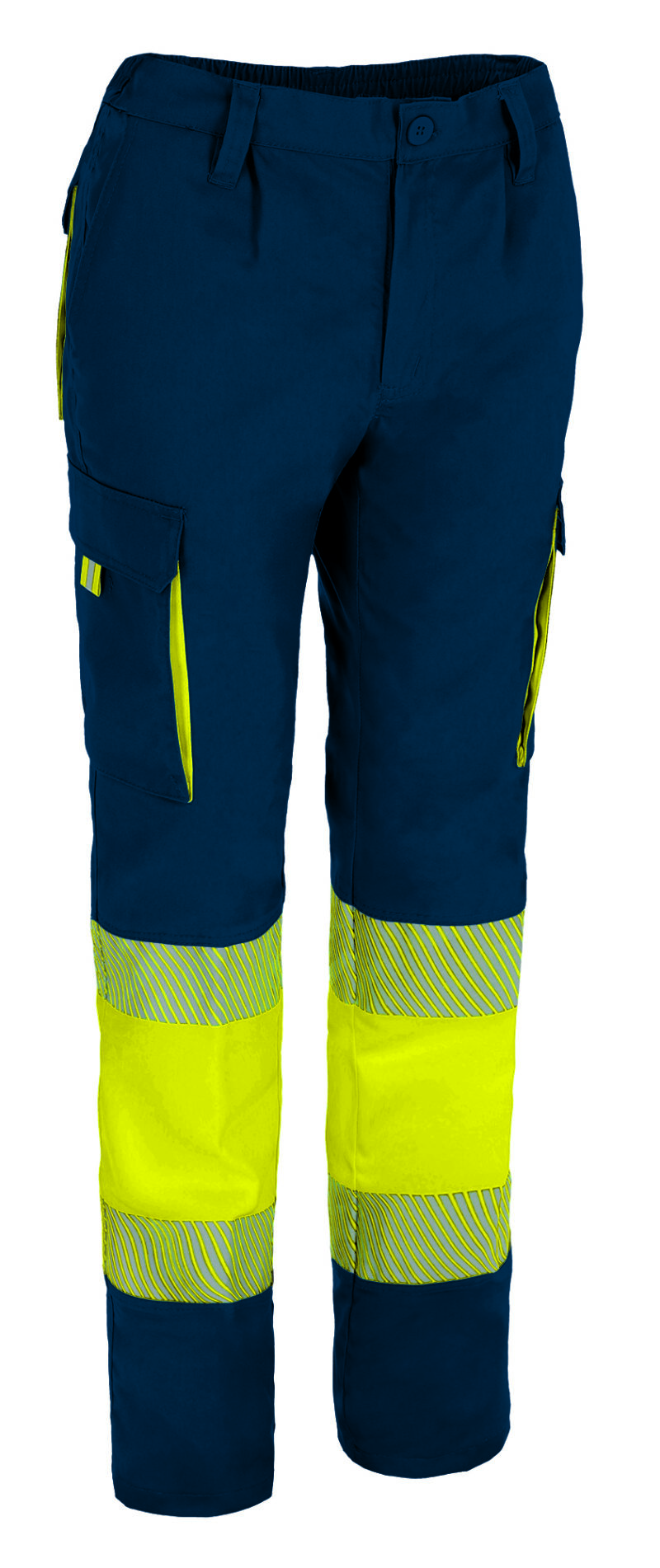 PAVAABEAM Υψηλής ορατότητας Trousers ABERDEEN - Fluo Κίτρινο-Orion Μπλε σκούρο Μπλε