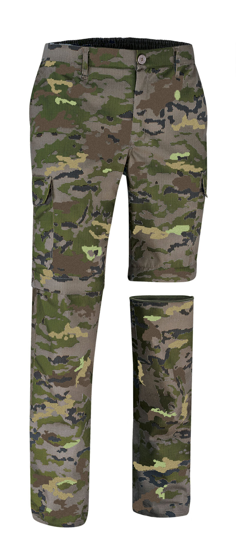 PAVABIRBX Detachable trousers BIRDMAN - Pixelated Woodland Camouflage