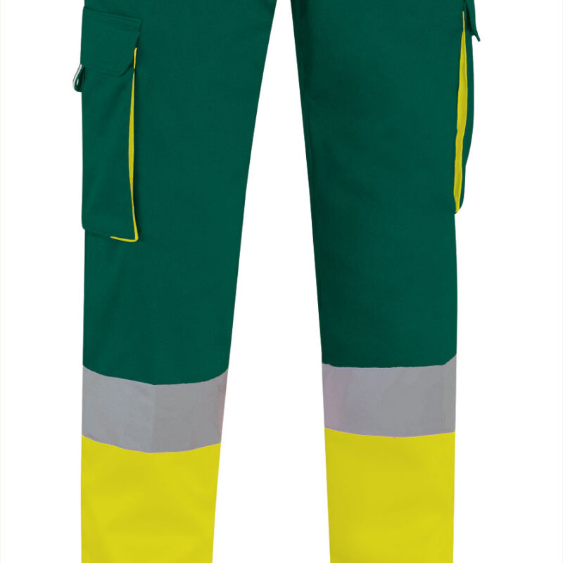 PAVAFACAB Υψηλής ορατότητας Trousers FACTORY - Fluo Κίτρινο-Πράσινο Μπουκαλί