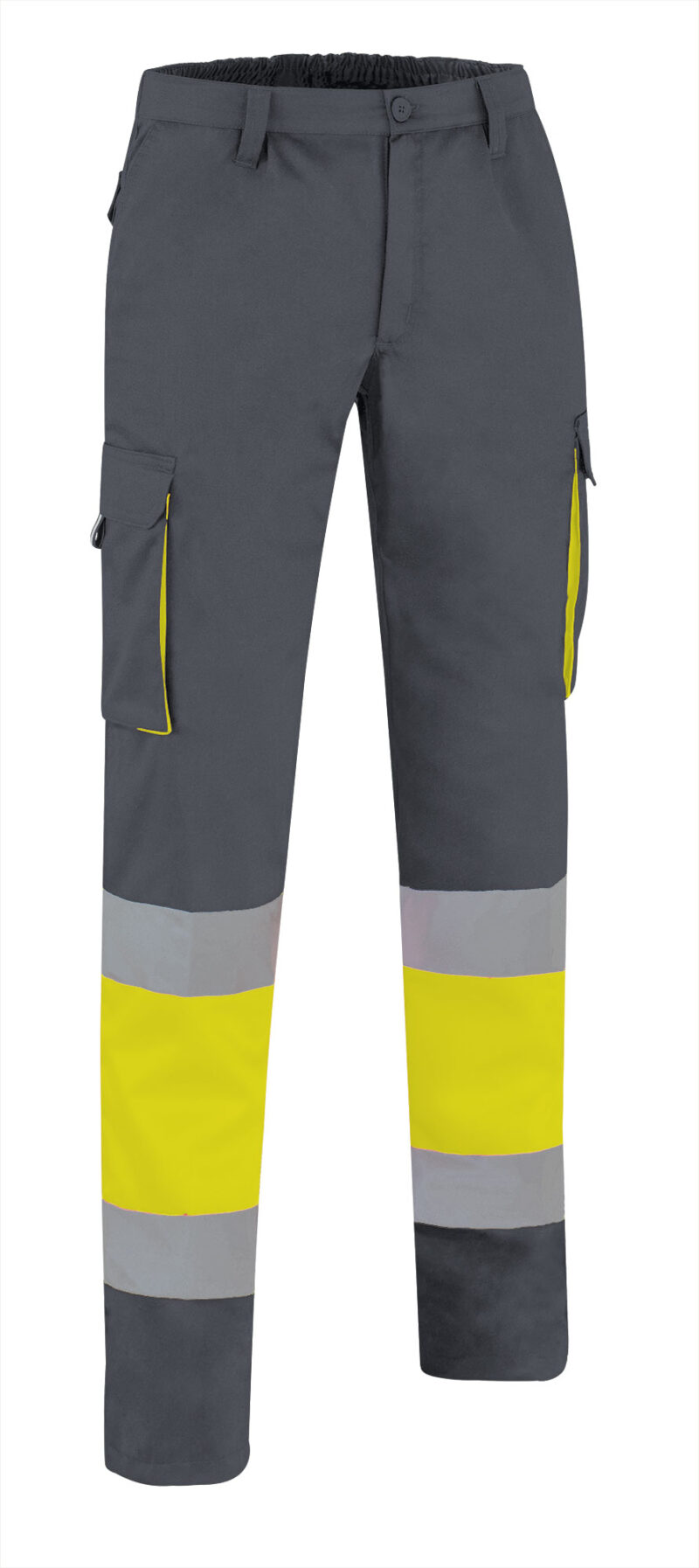 PAVAFACAC Υψηλής ορατότητας Trousers FACTORY - Fluo Κίτρινο-Charcoal Γκρι